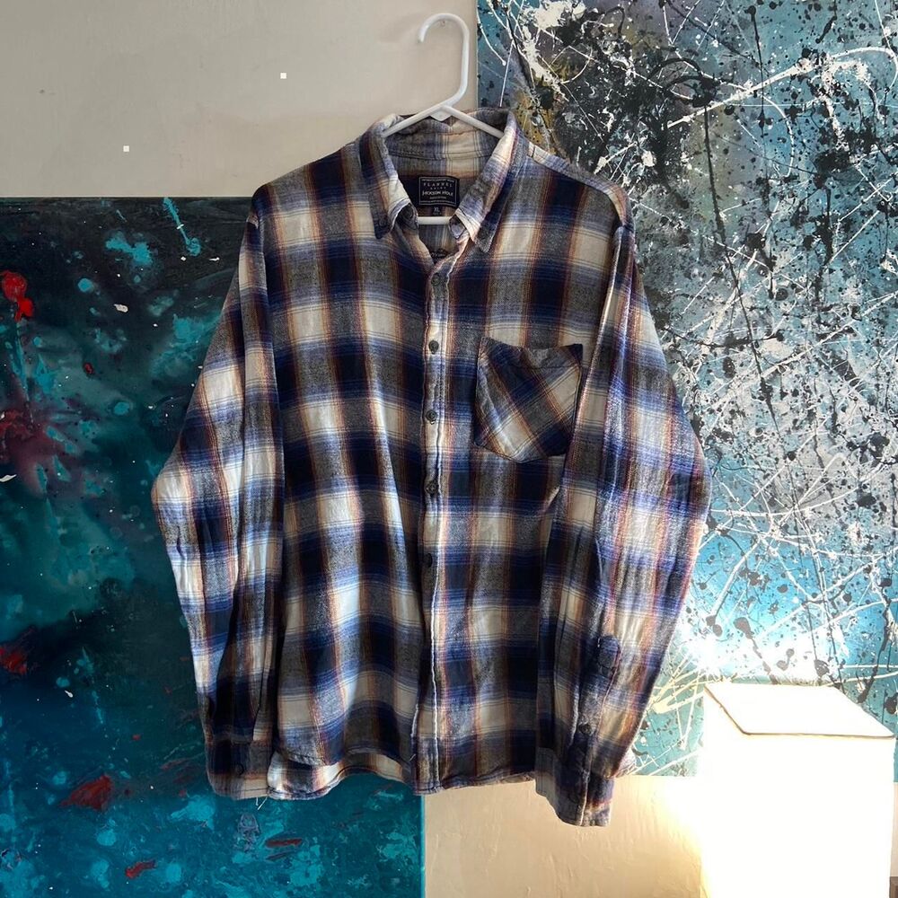 Jackson Hole Men's Blue Flannel Shirt